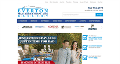 Desktop Screenshot of evertonmattress.com